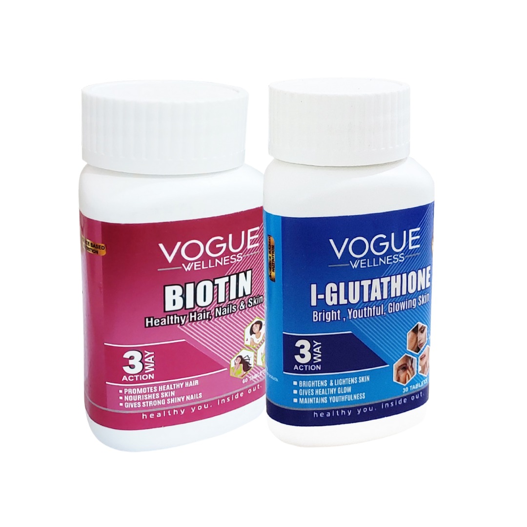 biotin and L glutathione vogue wellness