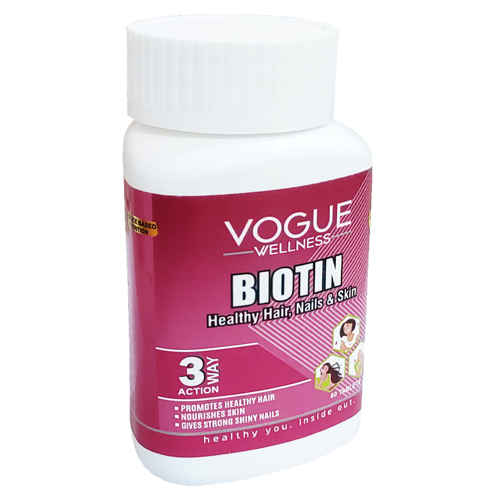 Buy Vigini Biotin 10000mcg Keratin Hair Regrowth Growth Thinning Vitalizer  Damage Repair Nails Caps for Women Online in India